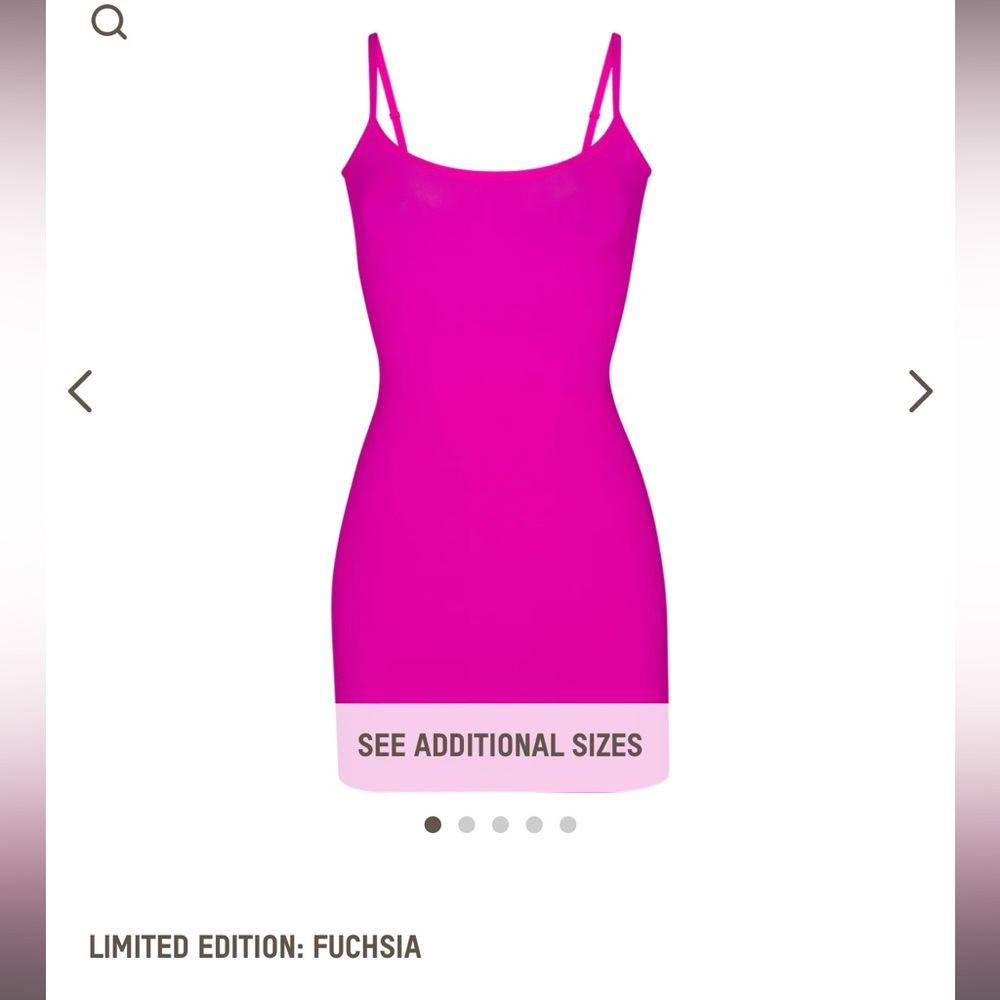 SKIMS Fits everybody slip dress- Fuchsia